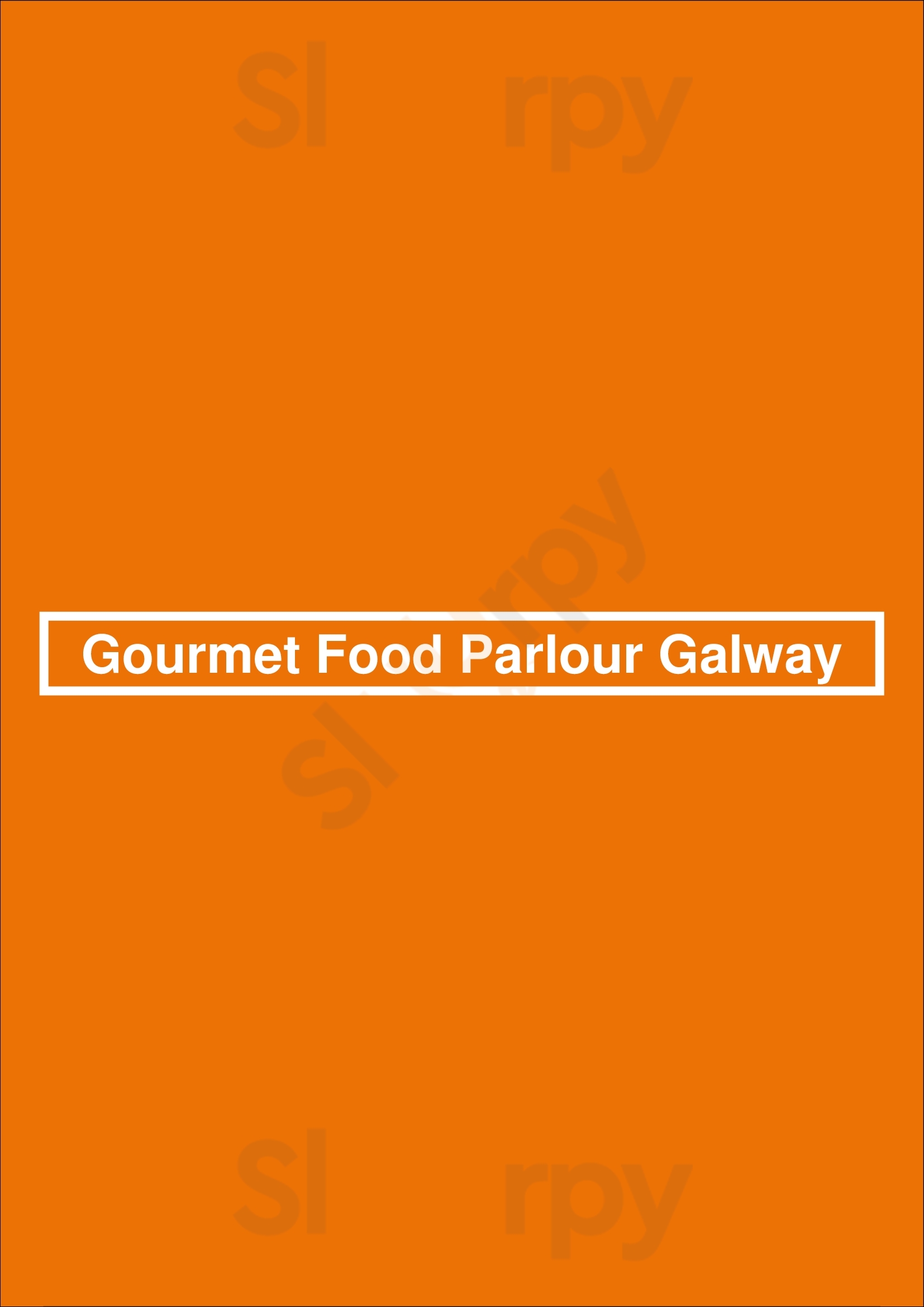 Gourmet Food Parlour Galway Galway Menu - 1