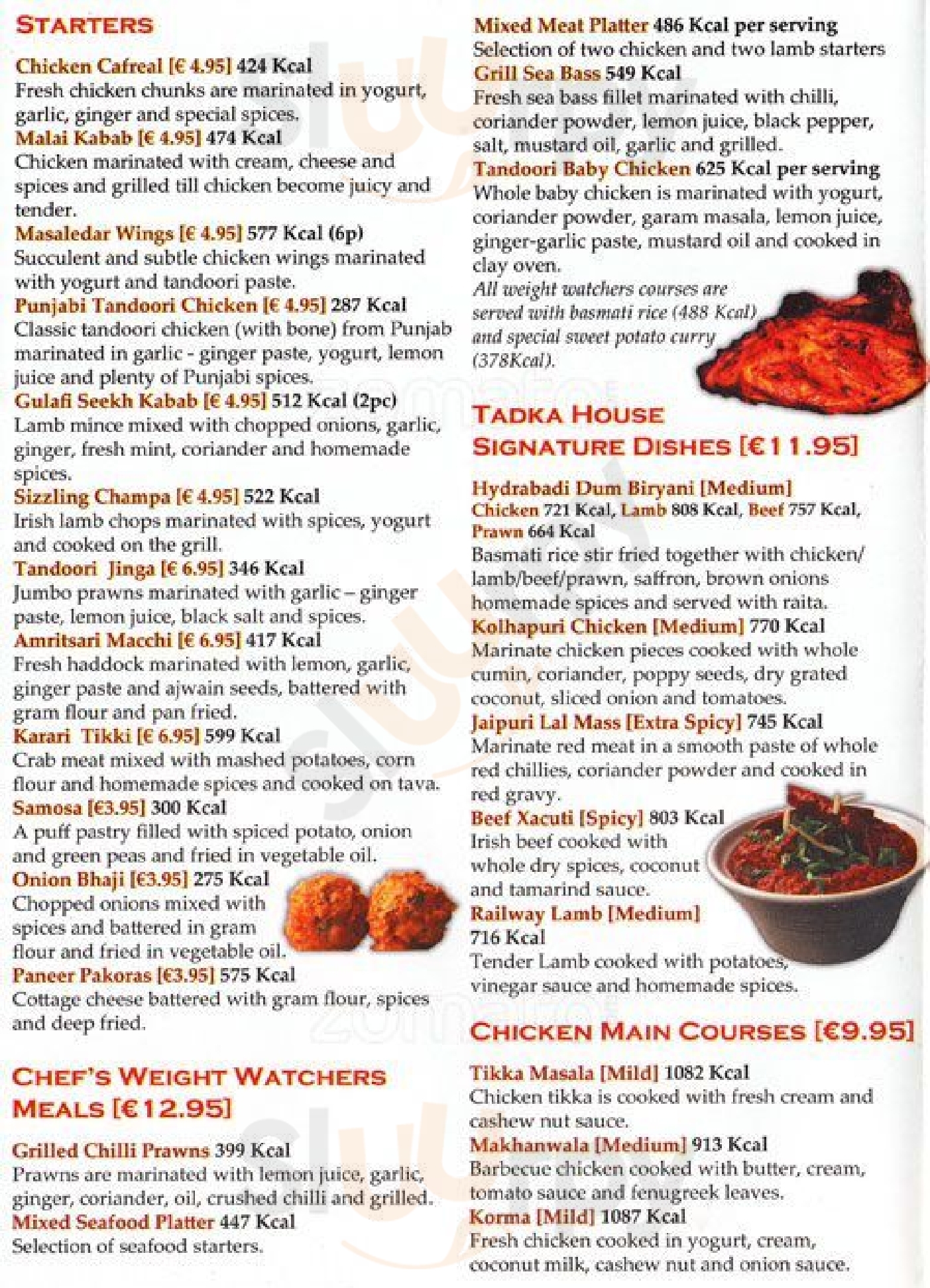 Tadka House Dublin Menu - 1