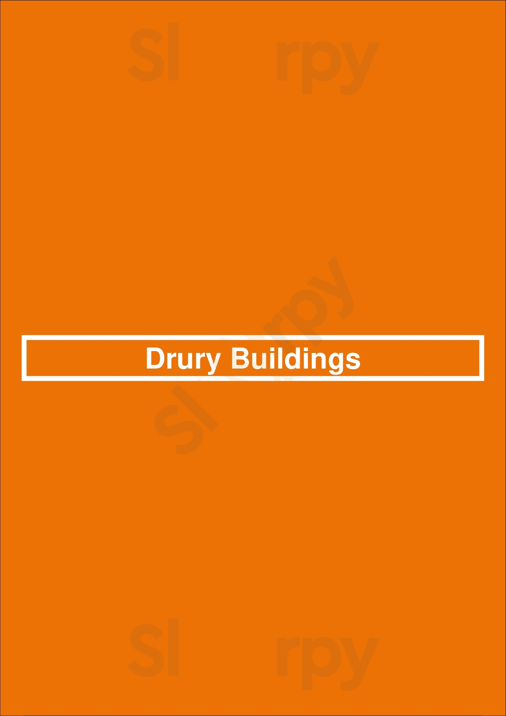Drury Buildings Dublin Menu - 1