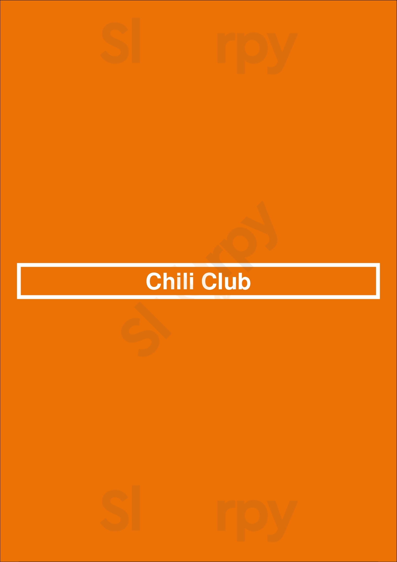 Chili Club Dublin Menu - 1