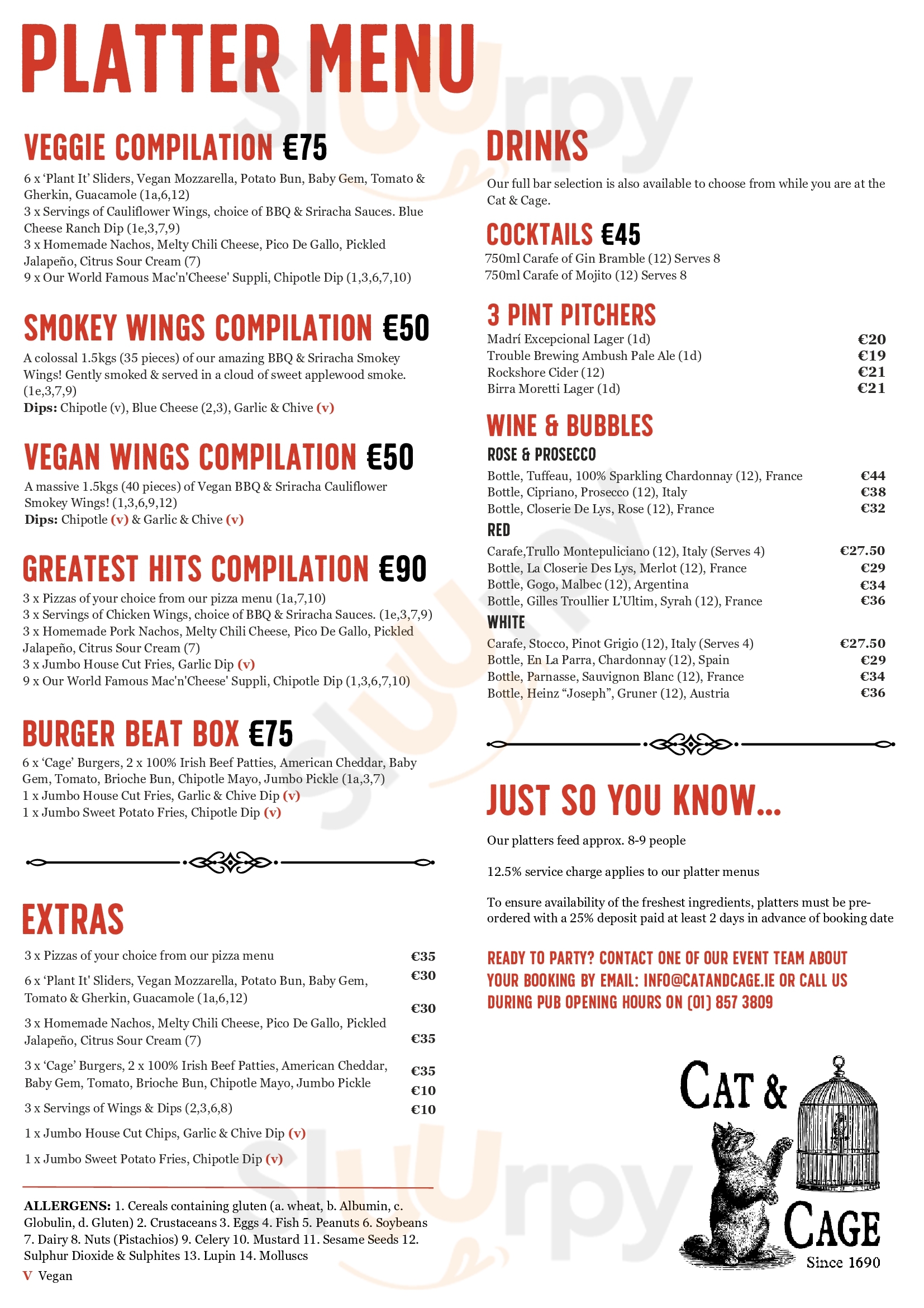 Main Menu - The Cat & Cage