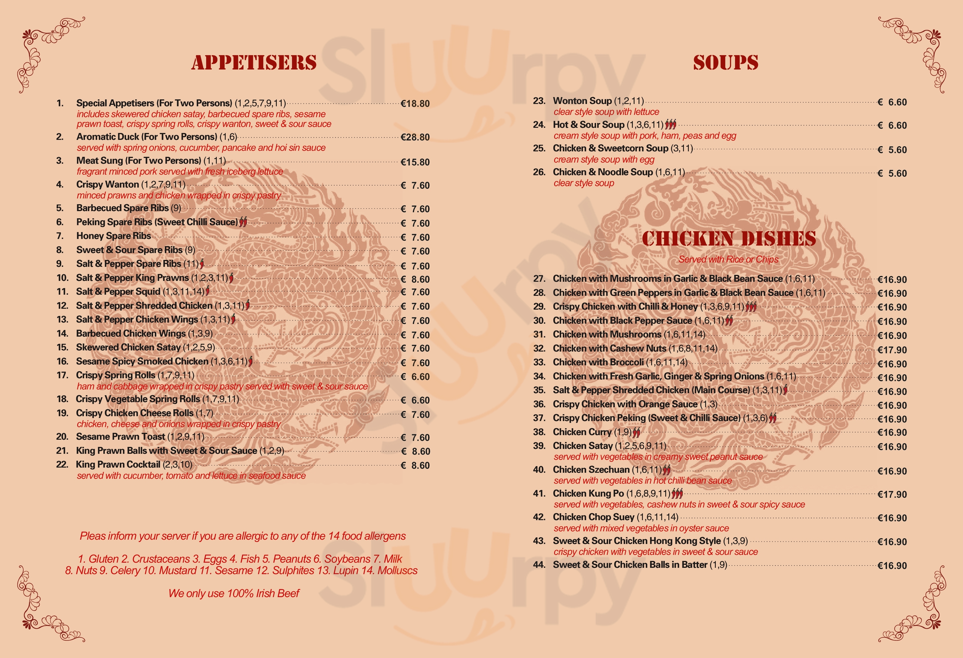 Main Menu - China Sea Restaurant
