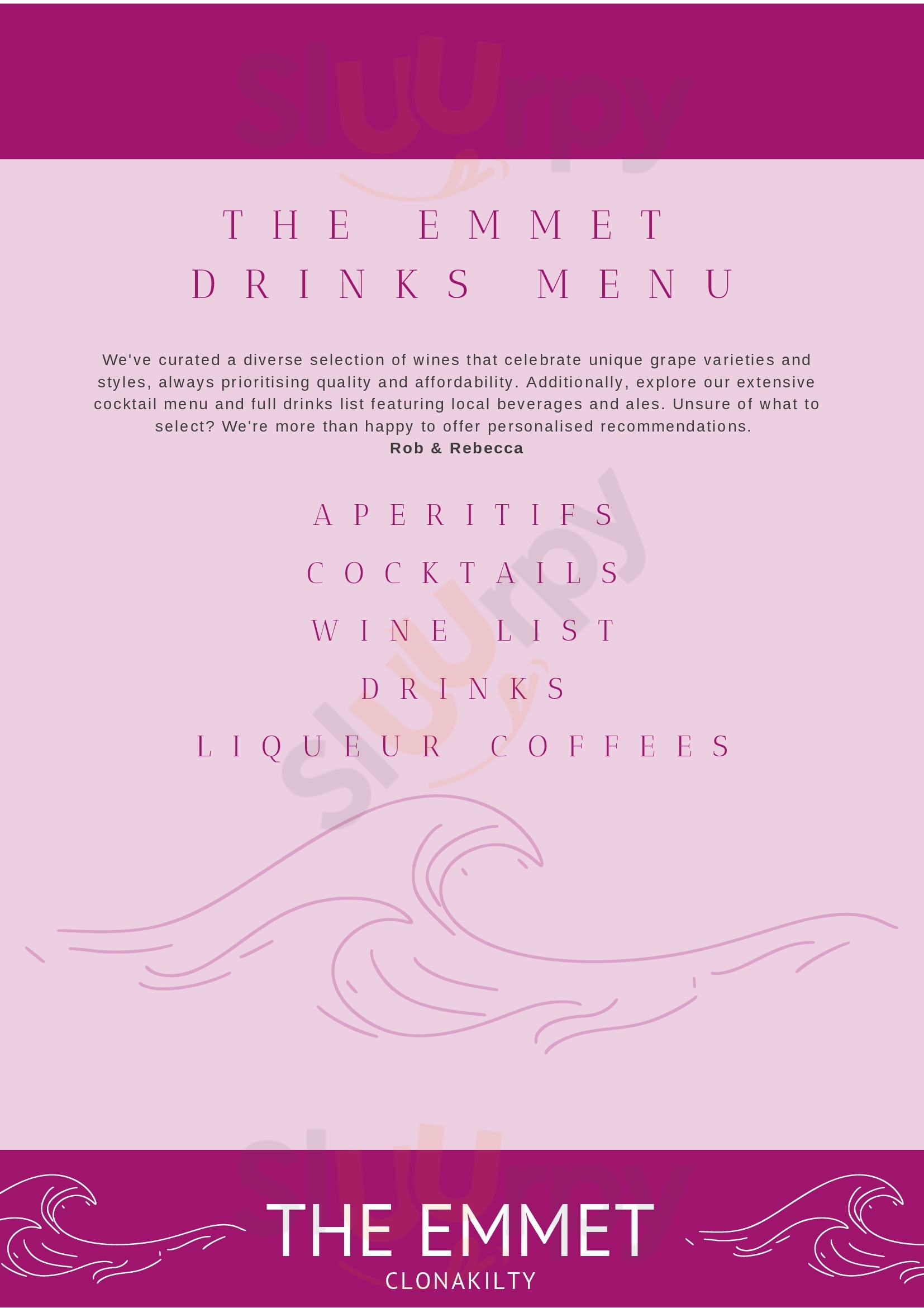 The Garden Room Clonakilty Menu - 1