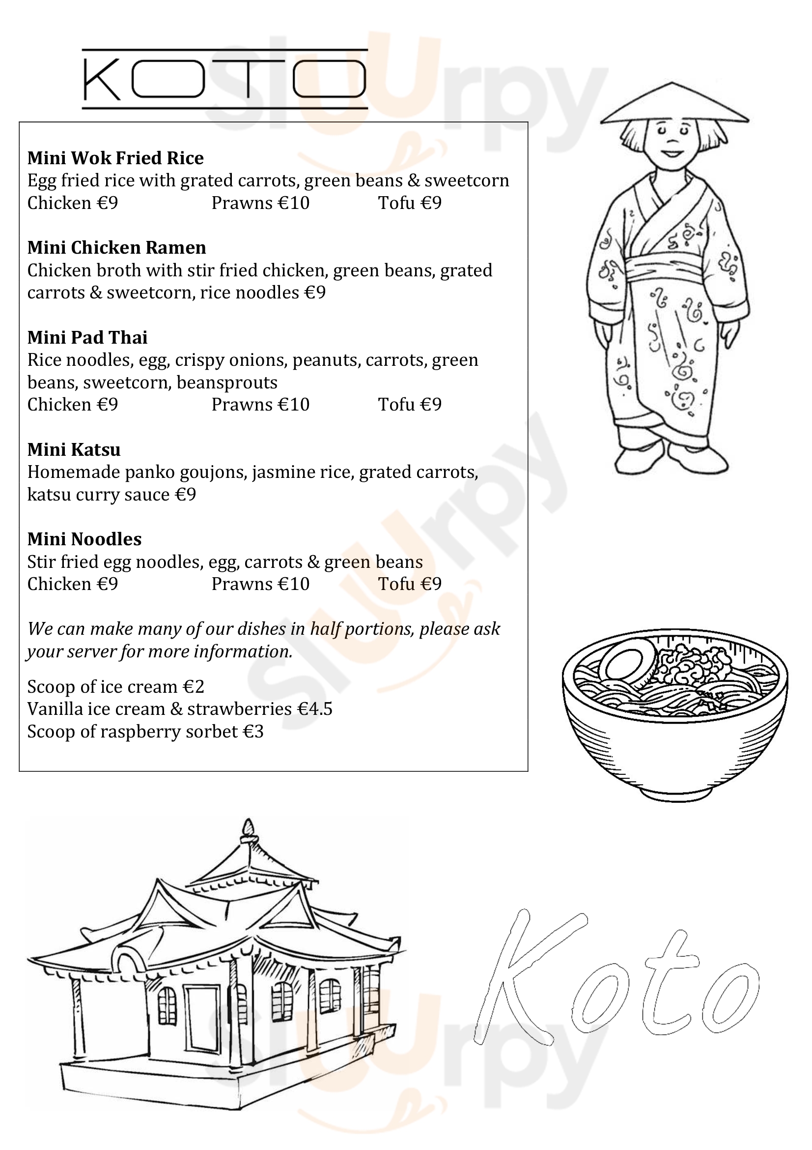 Koto Cork Menu - 1