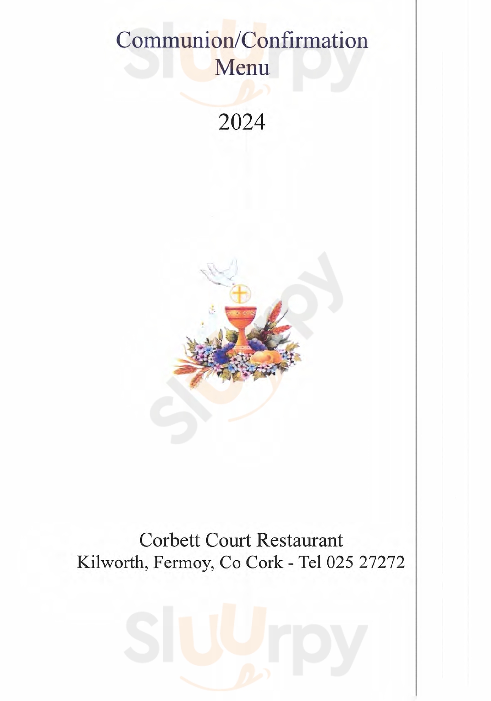 Corbett Court Cork Menu - 1