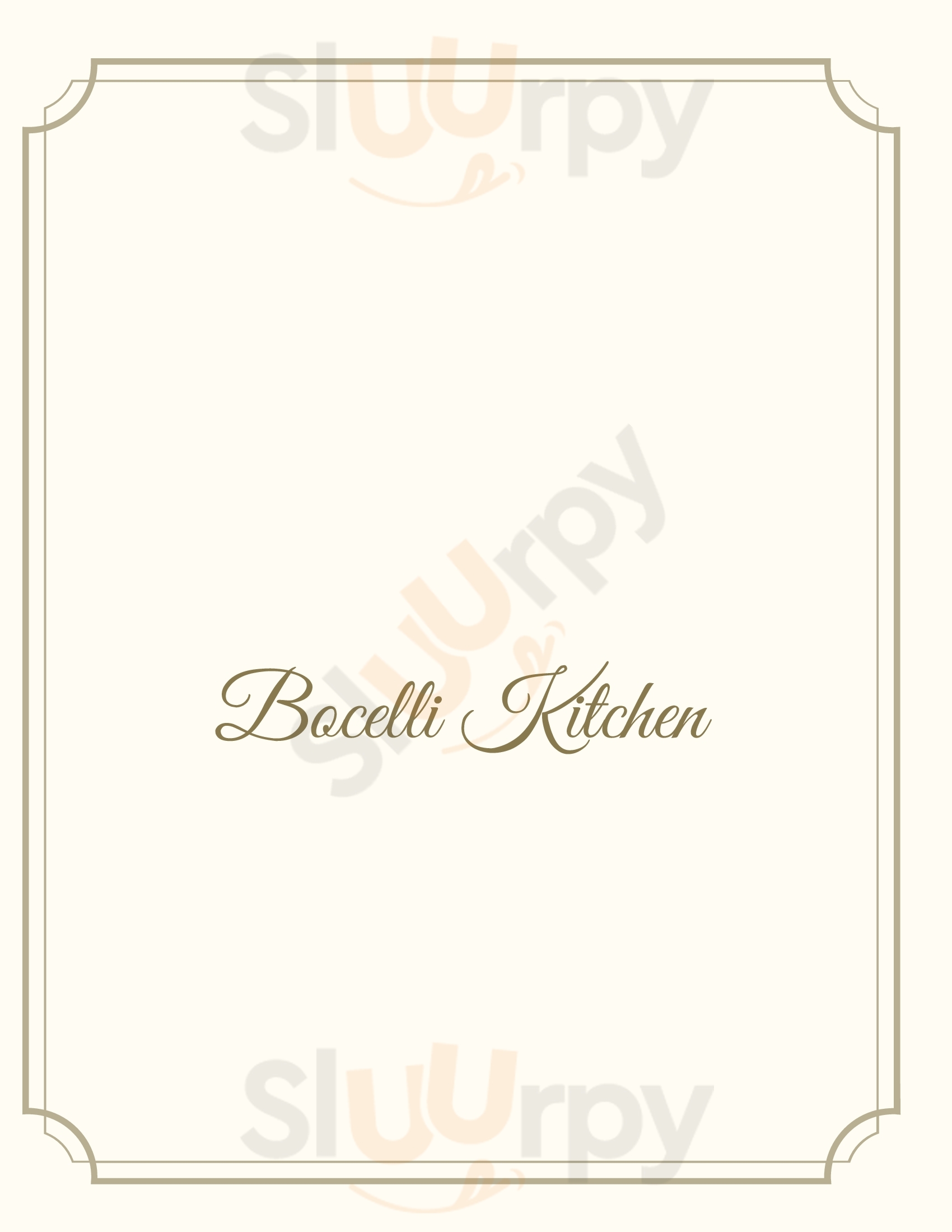 Bocelli Kitchen & Wine Bar Cork Menu - 1