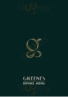 Greenes Restaurant menu