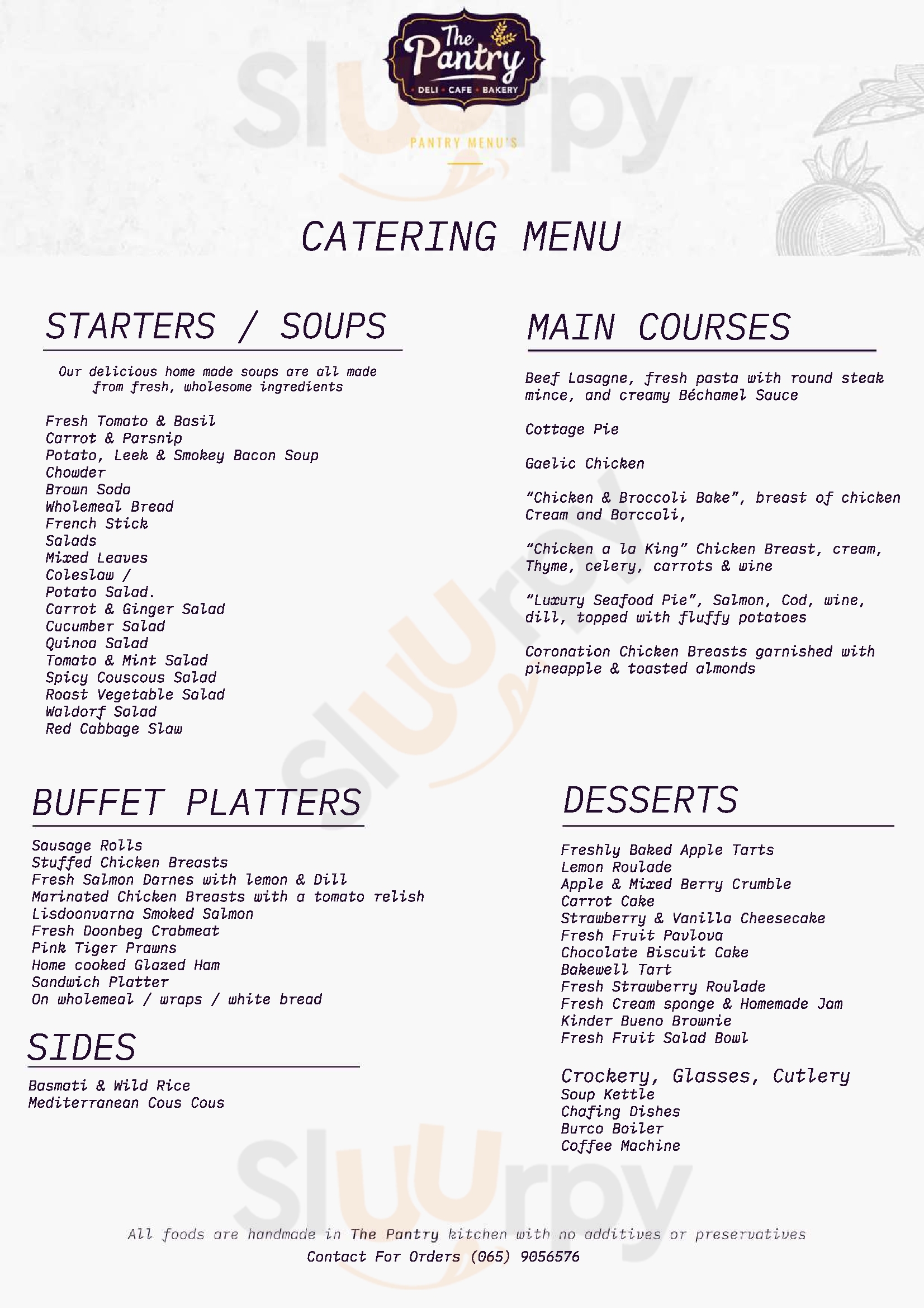 The Pantry Kilkee Menu - 1