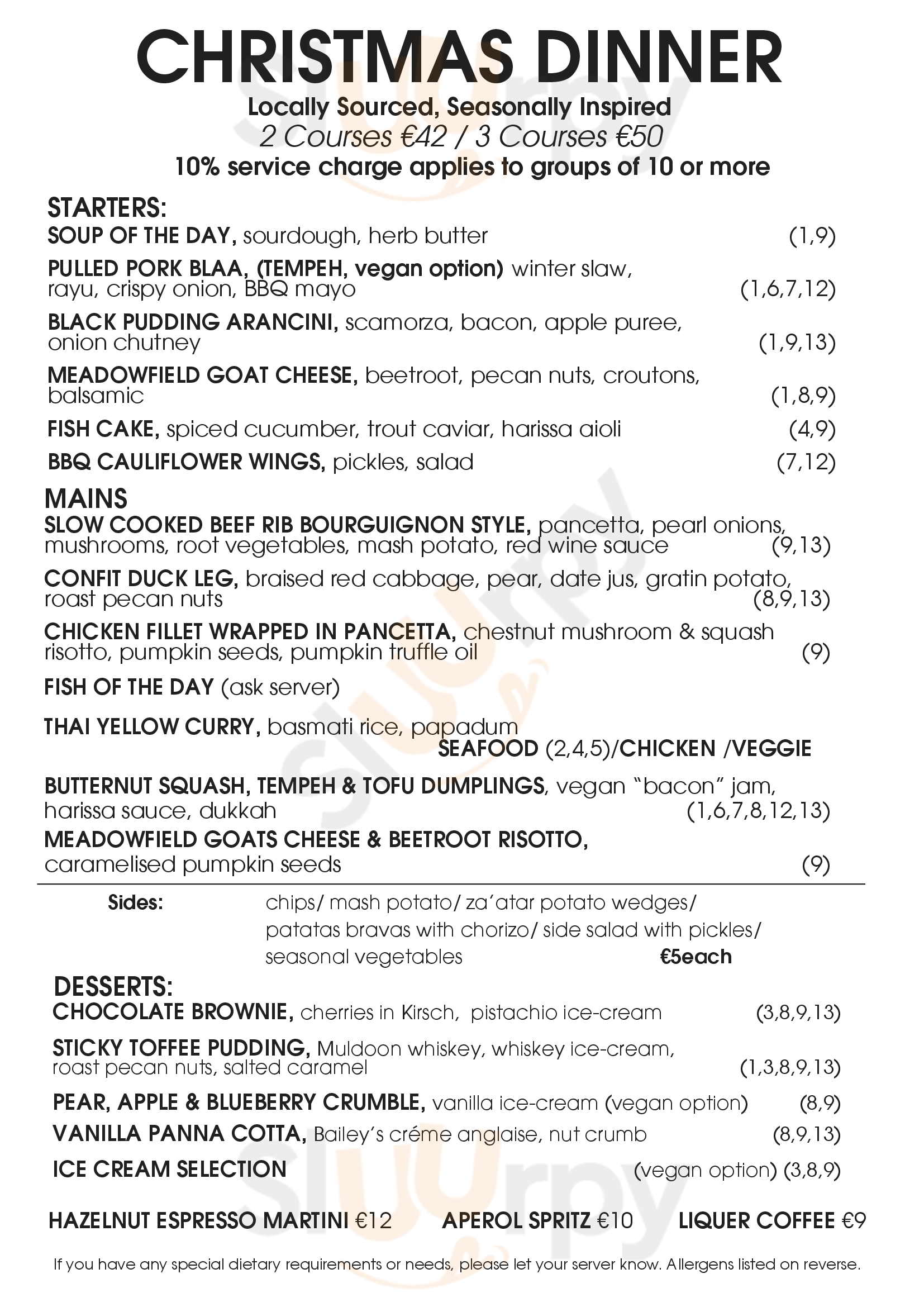 Momo Restaurant Waterford Menu - 1