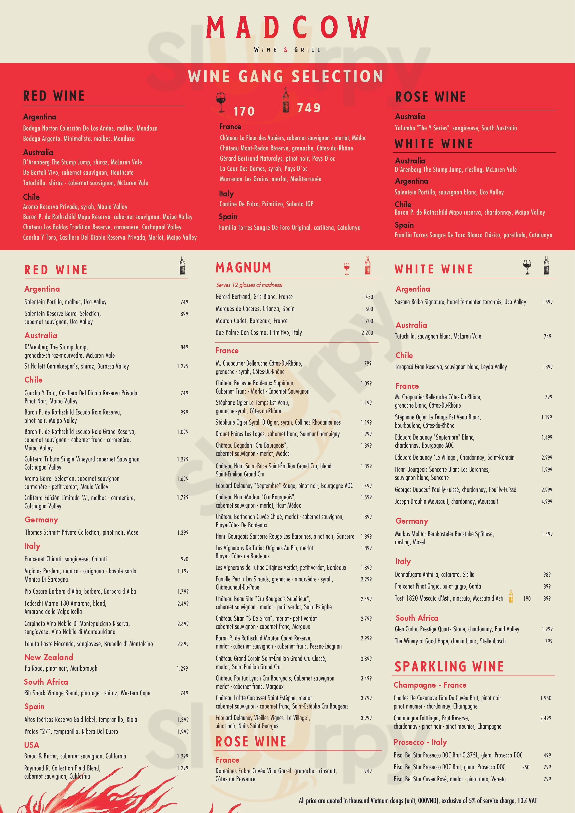 Urbane Lounge Thành phố Hồ Chí Minh Menu - 1