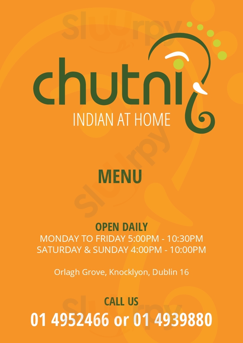 Chutni Indian Dublin Menu - 1