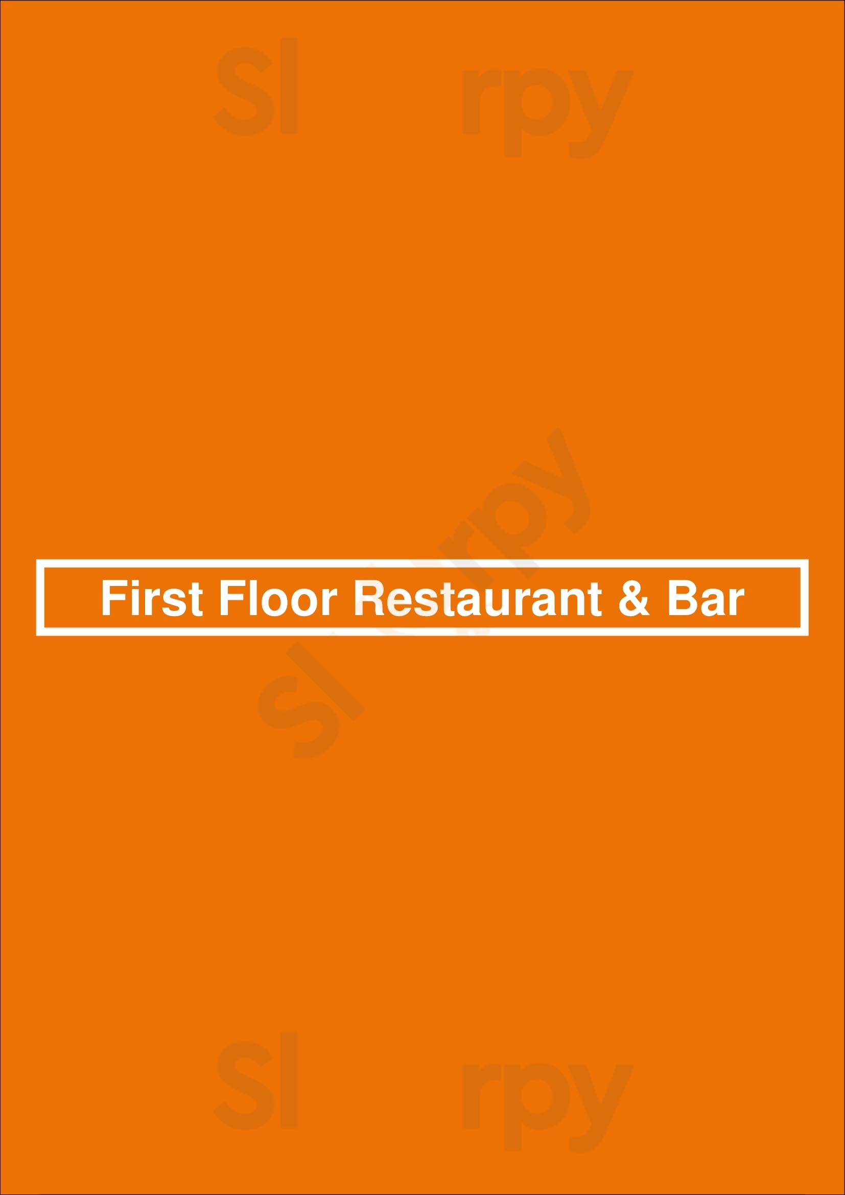 First Floor Restaurant & Bar Dublin Menu - 1