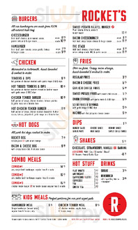 Rocket's menu
