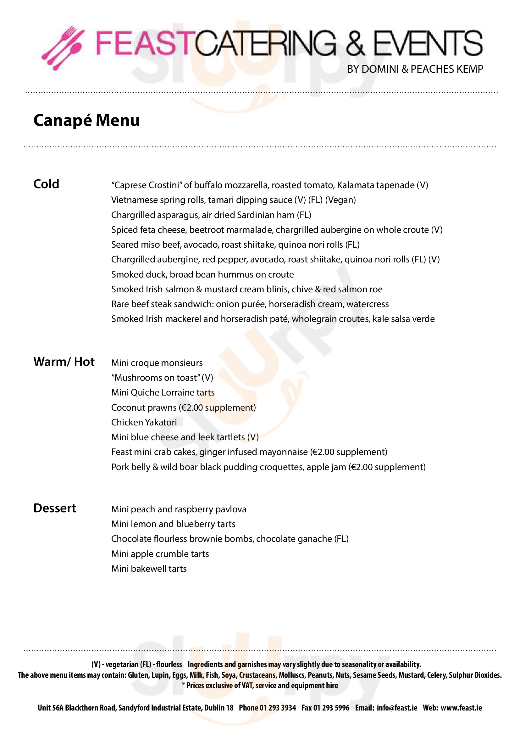 Main Menu - The Commons At Moli