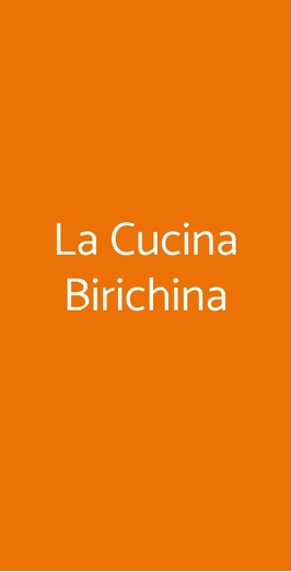 La Cucina Birichina, Quarto