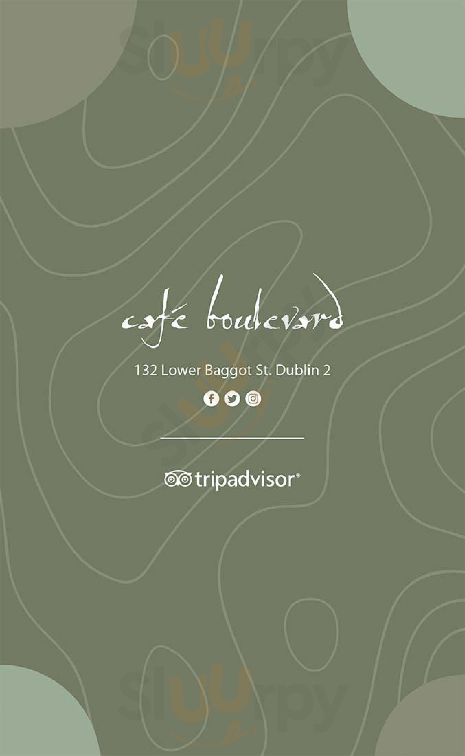 Cafe Boulevard Dublin Menu - 1