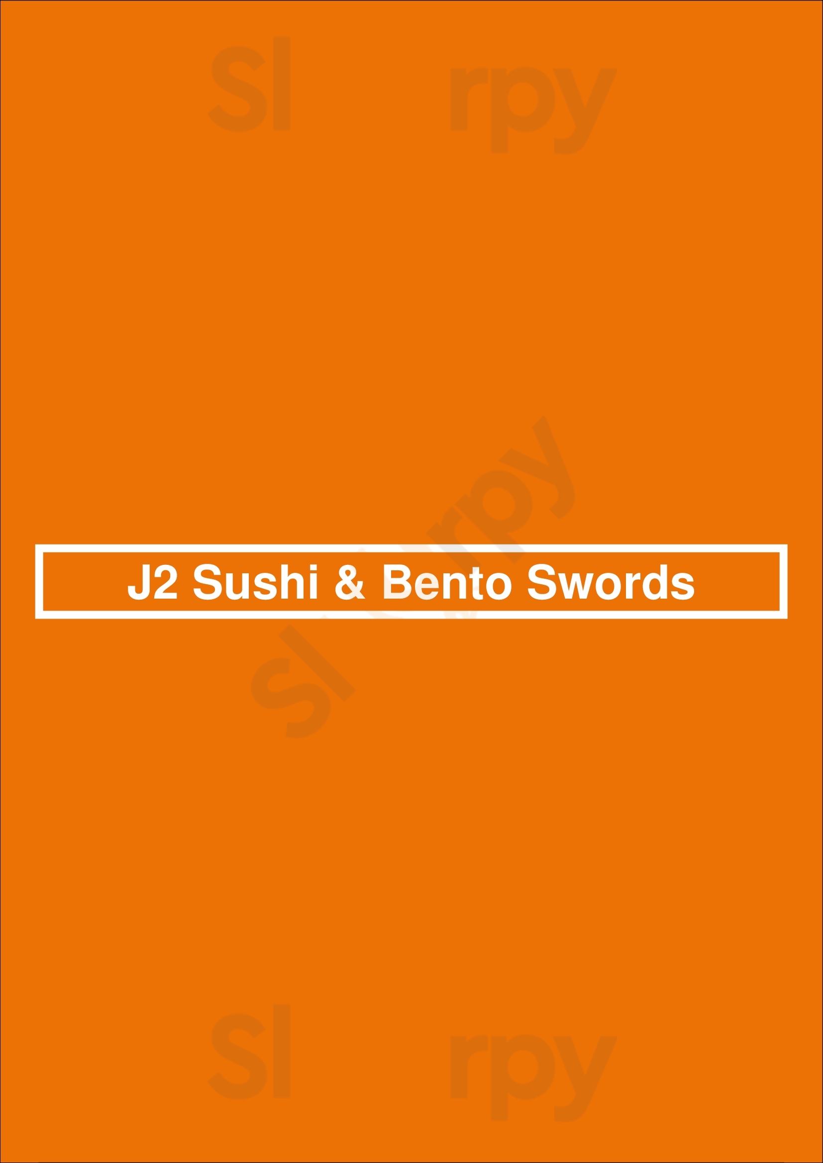 J2 Sushi & Bento Swords Dublin Menu - 1