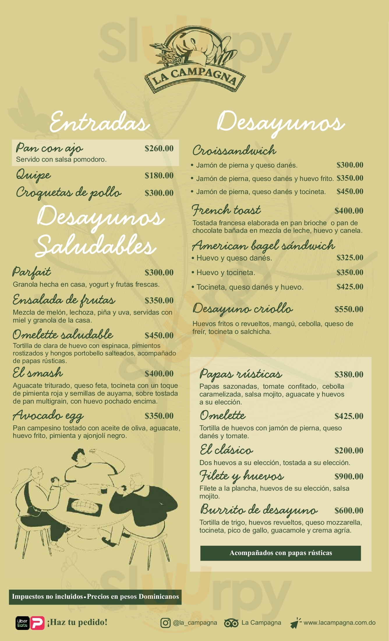 La Campagna Santo Domingo Menu - 1