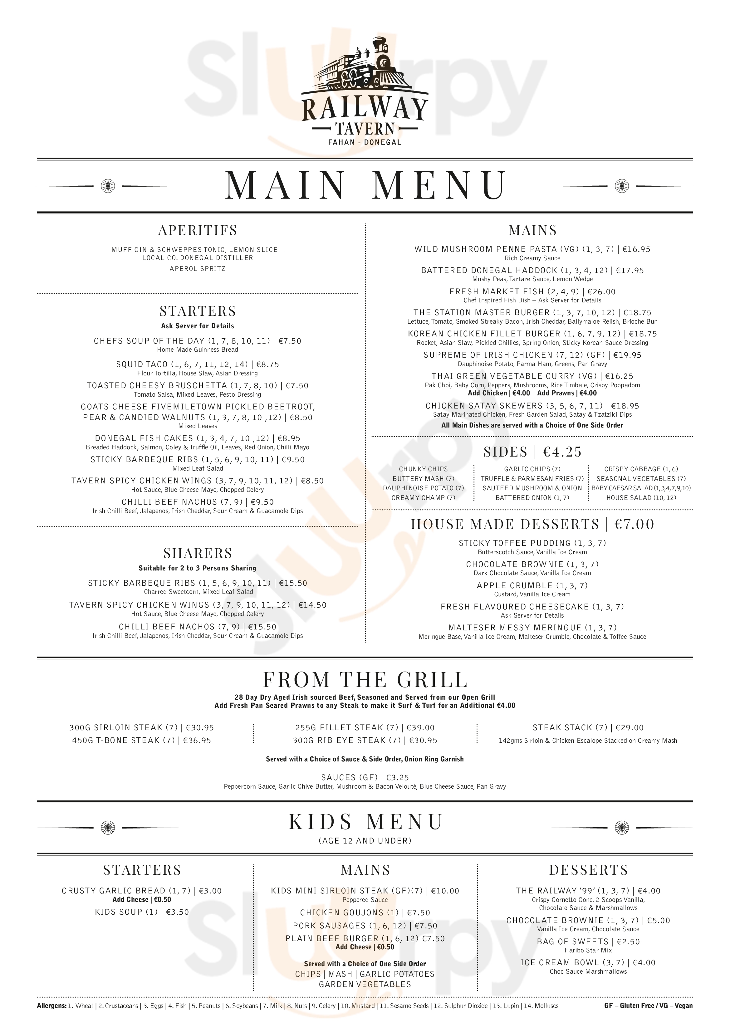 Fire Box Grill Donegal Town Menu - 1