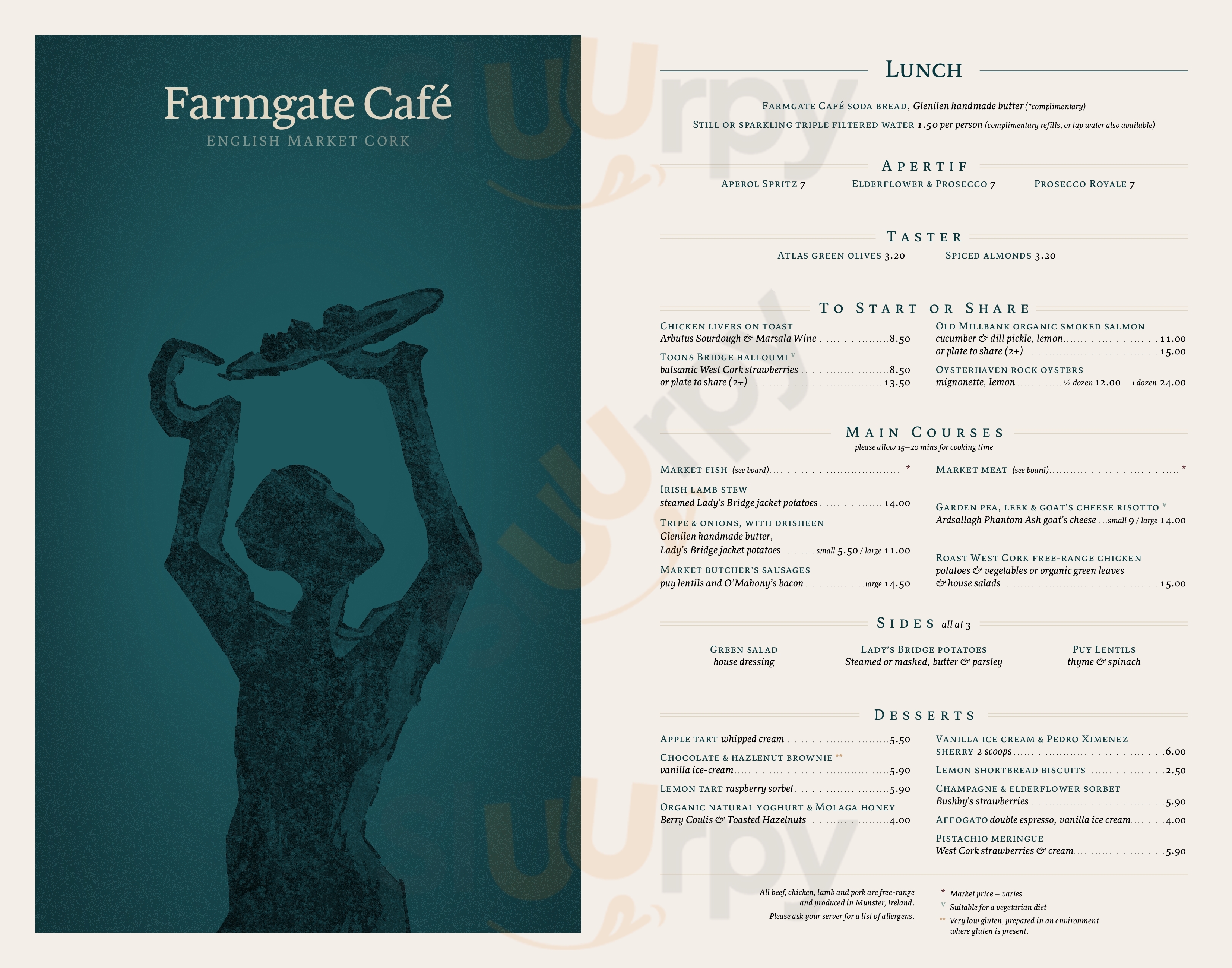 Farmgate Restaurant Cork Menu - 1