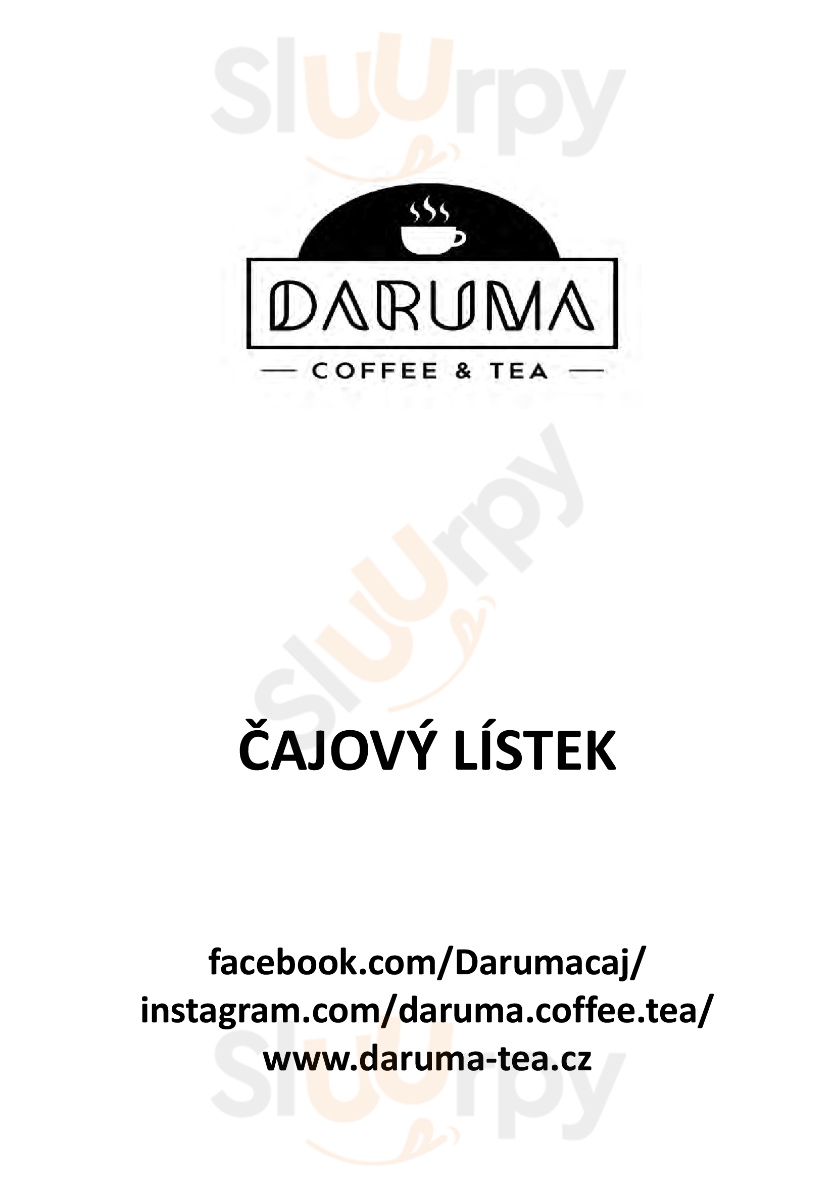 Daruma Coffee & Tea Praha Menu - 1