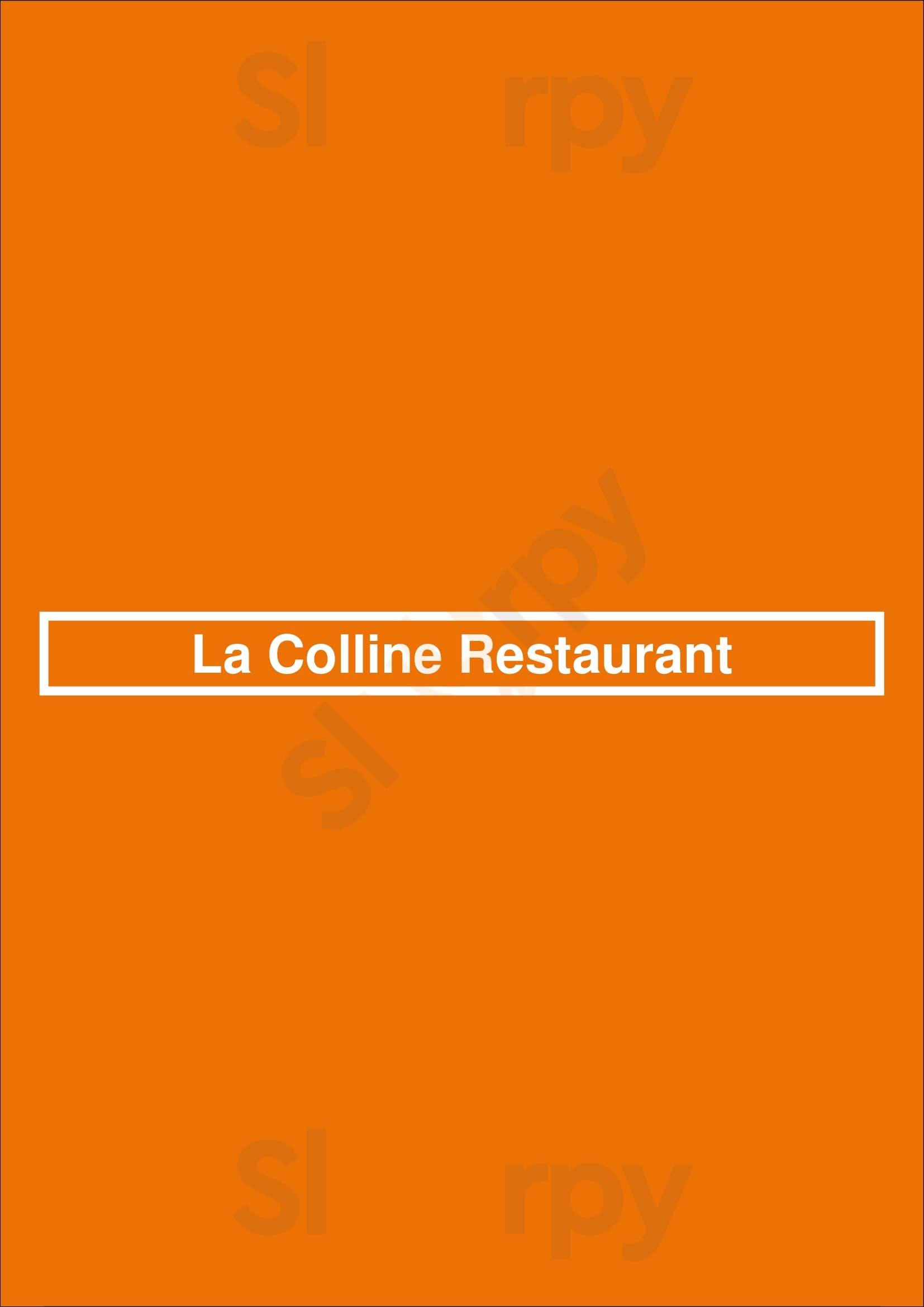 La Colline Restaurant Φηρά Menu - 1