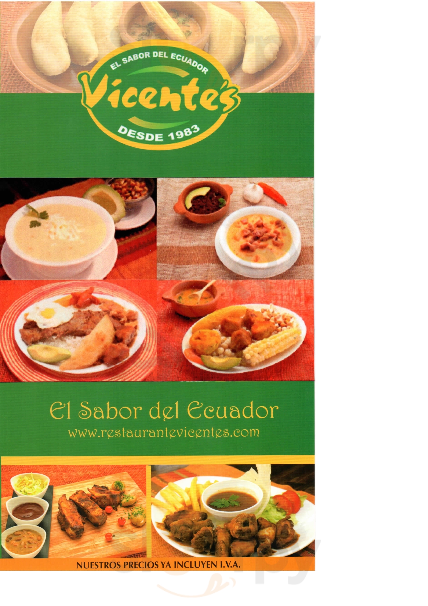 Vicente's Restaurante Quito Menu - 1