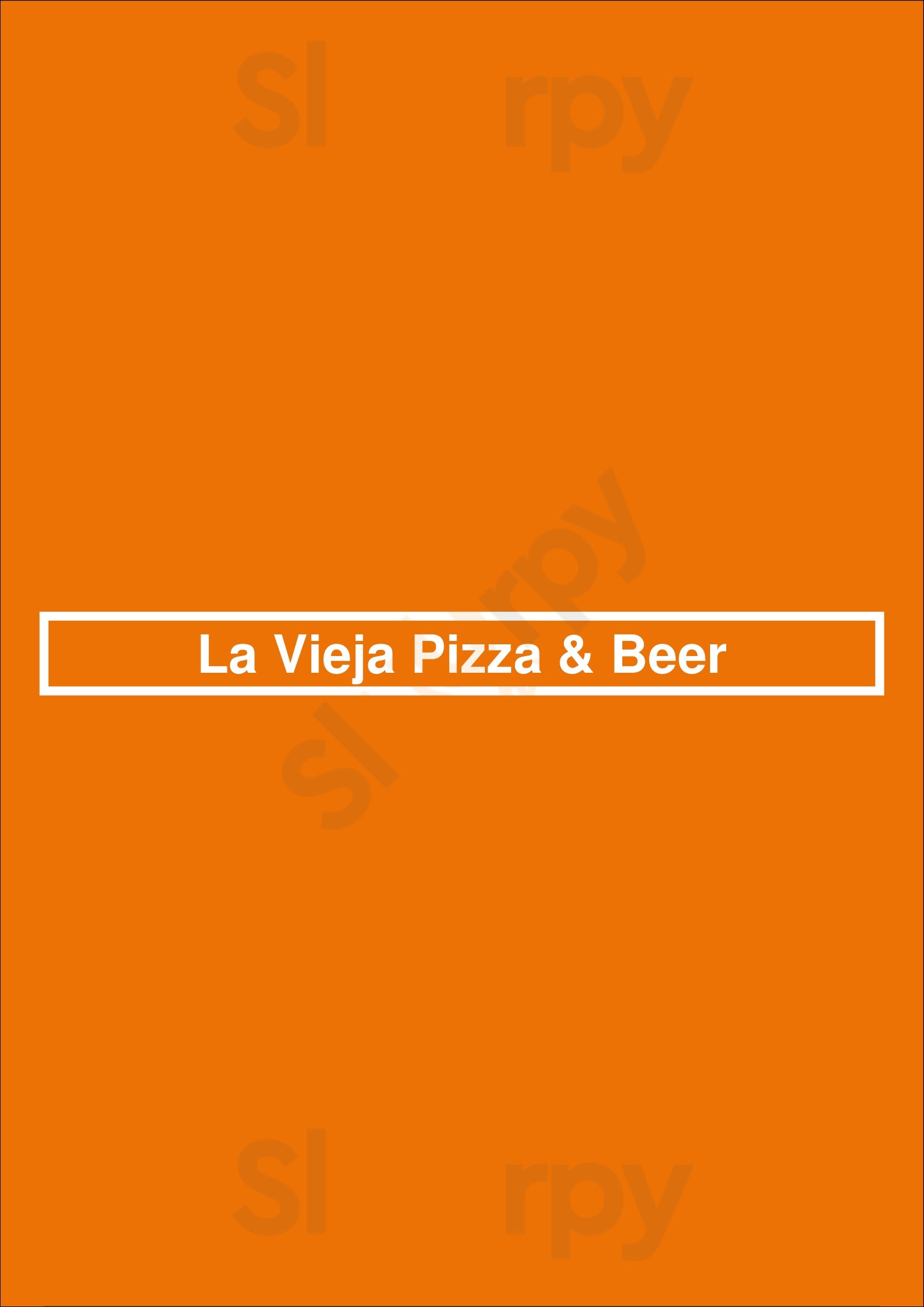 La Vieja Pizza & Beer San Juan Menu - 1