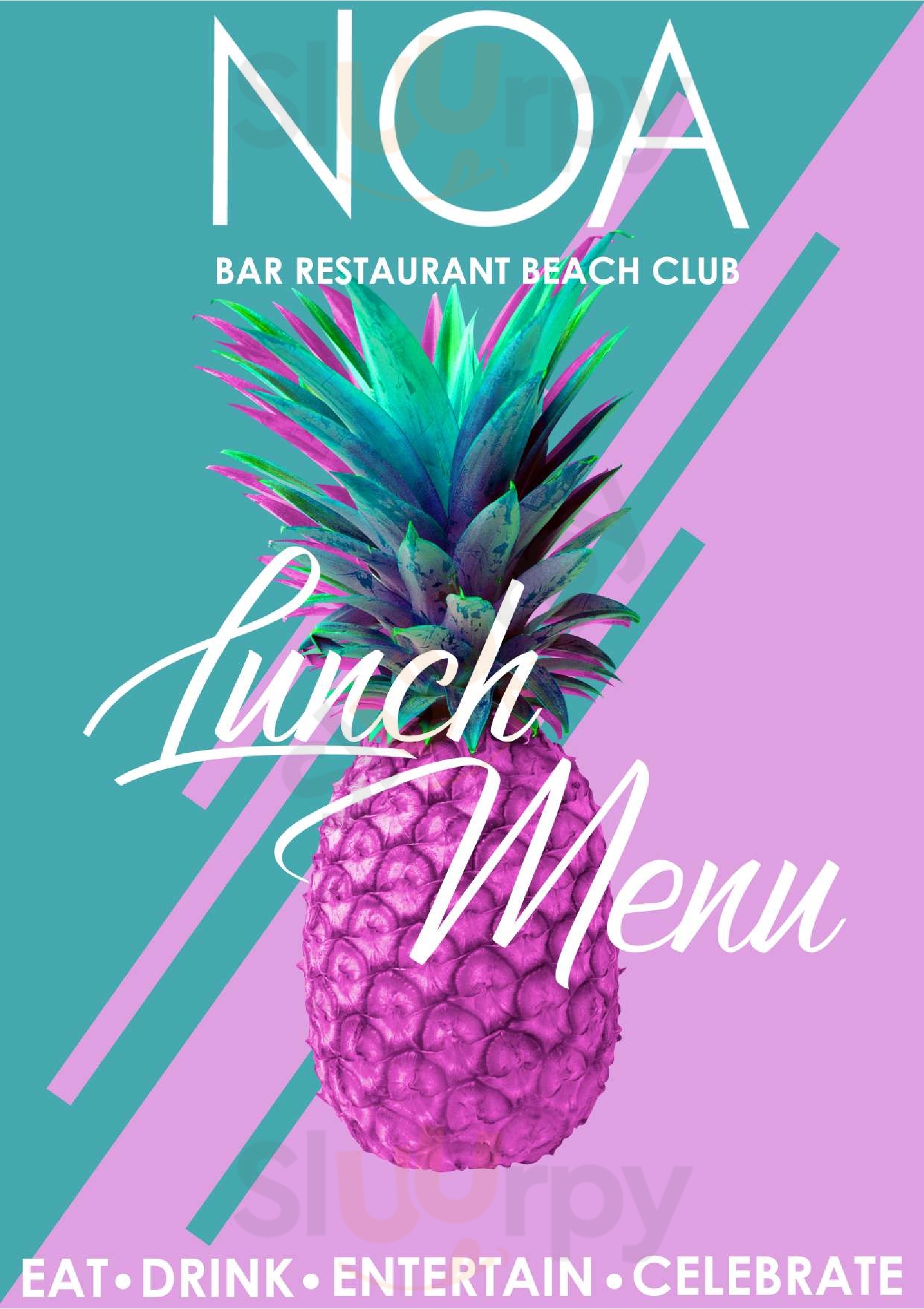 Noa Bar Restaurante Beach Club Puerto Viejo Menu - 1