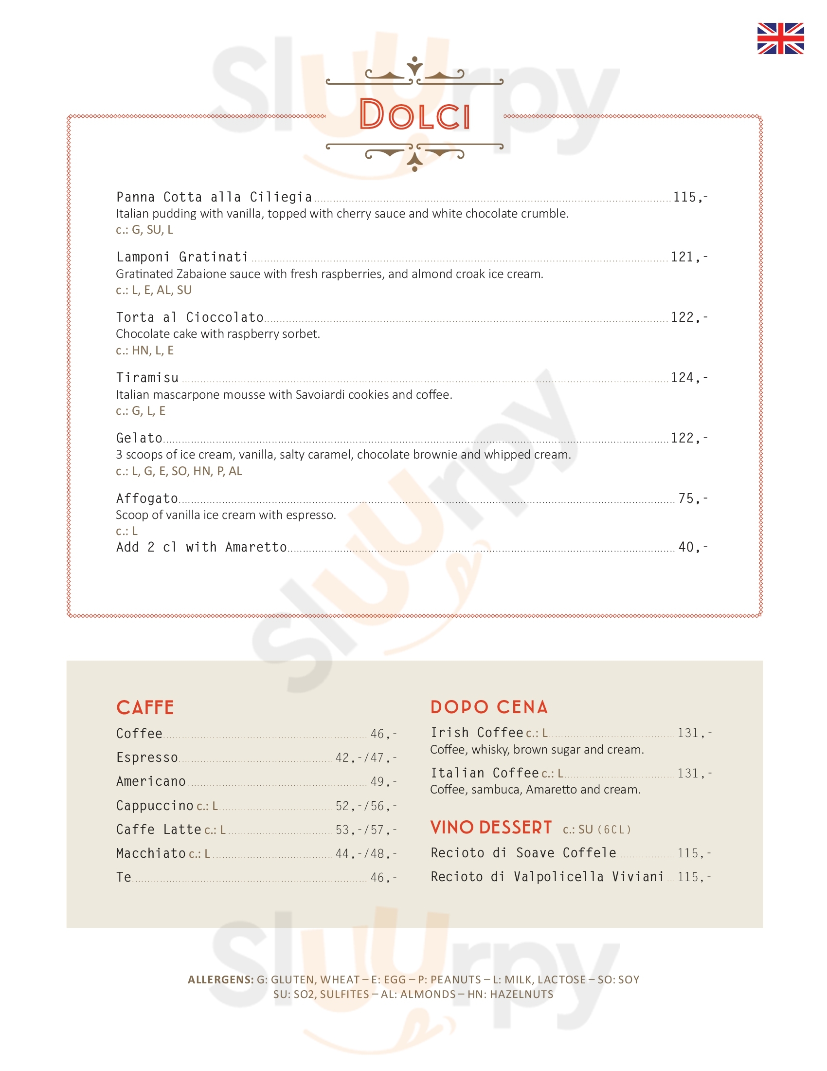 Una Pizzeria & Bar Trondheim Menu - 1
