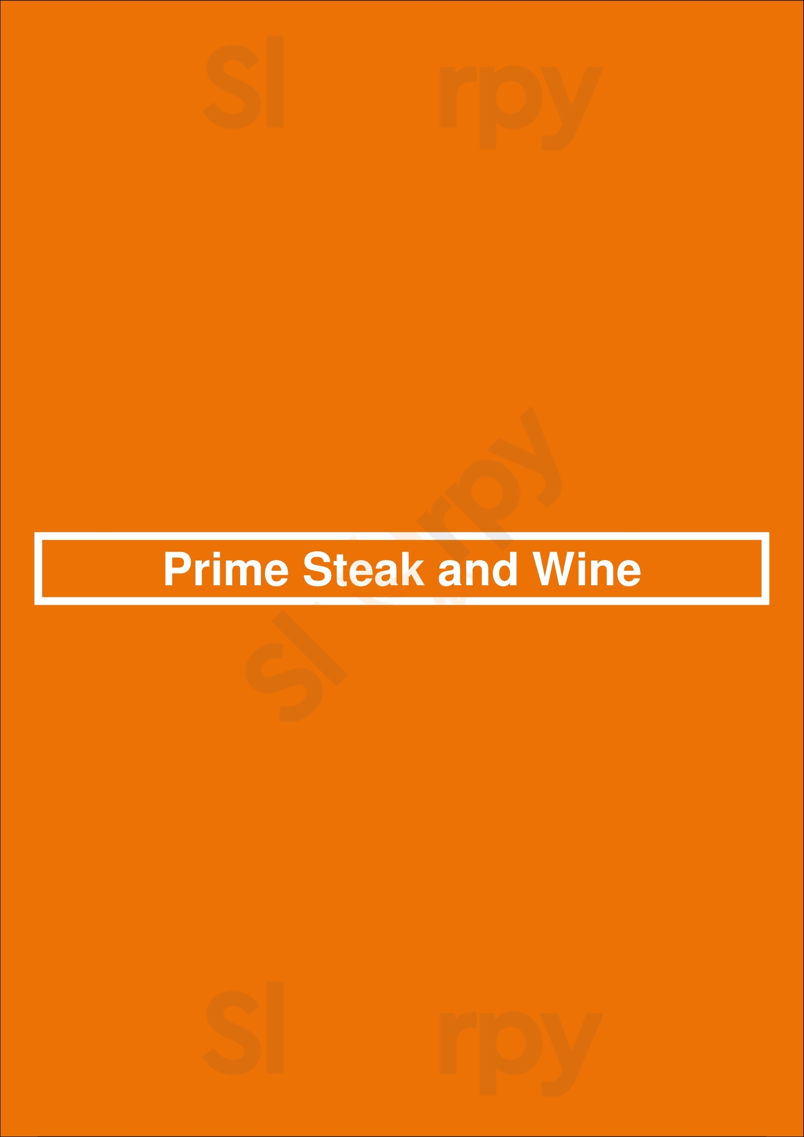 Prime Steak And Wine Budapest Menu - 1