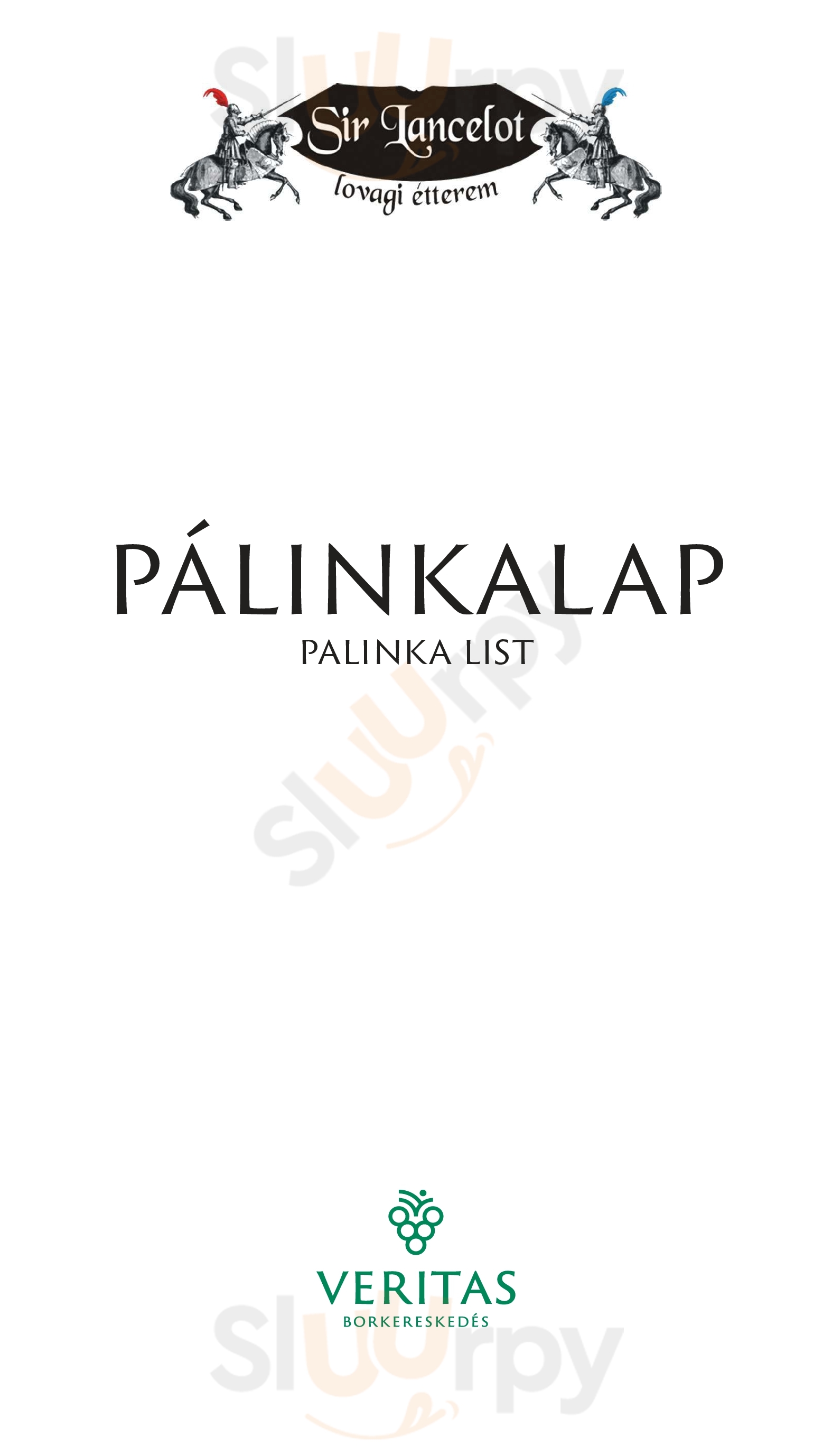 Sir Lancelot Knights' Restaurant Budapest Menu - 1