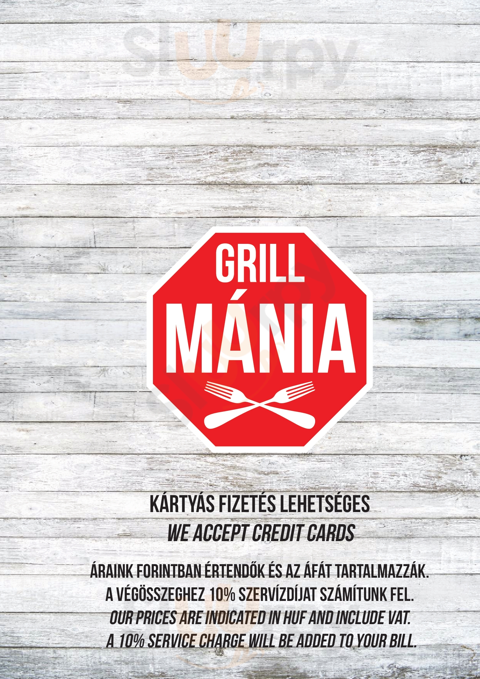 Grill Mania Budapest Menu - 1