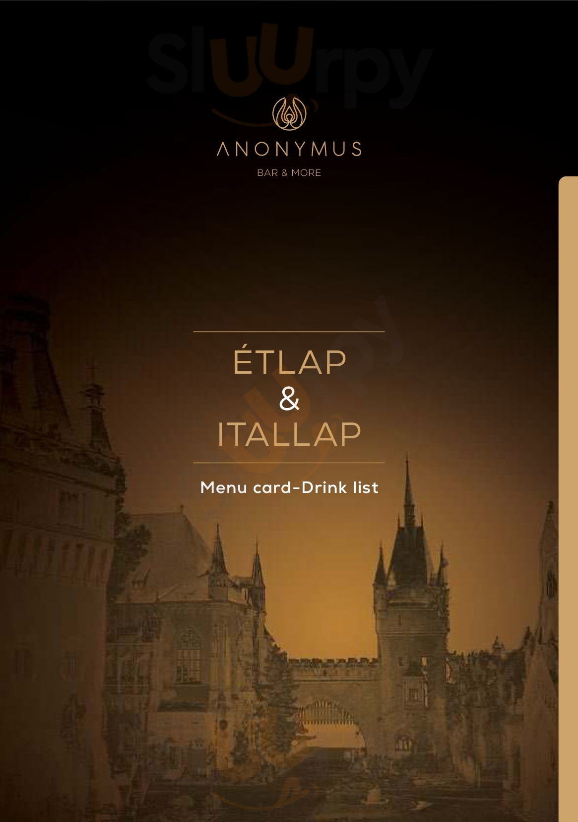 Anonymus Bar&more Budapest Menu - 1