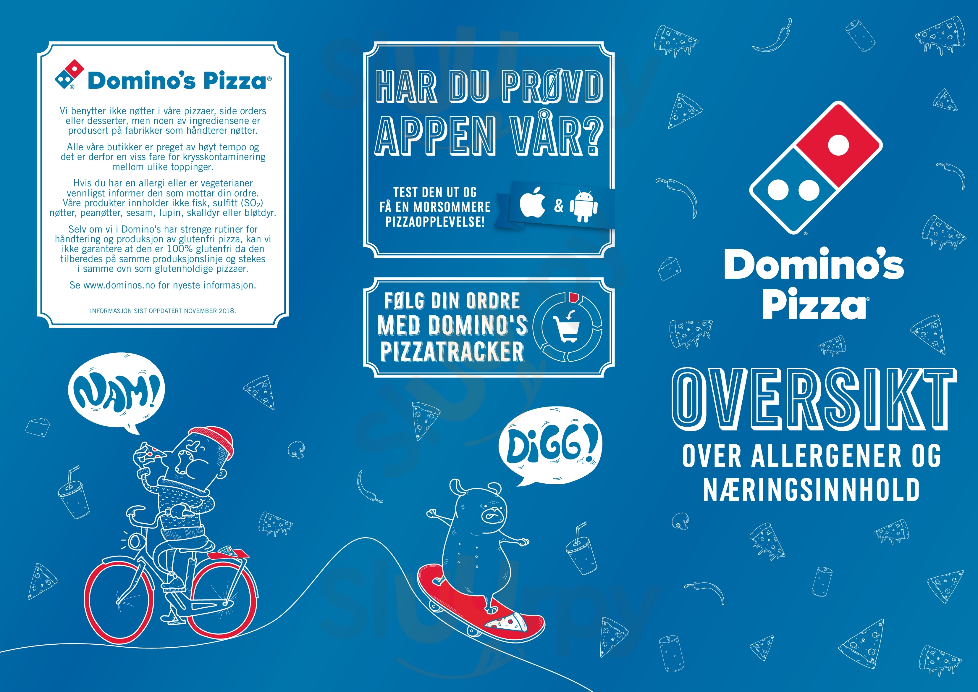 Domino’s Pizza Bergen Menu - 1