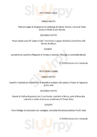 Menu degustazione