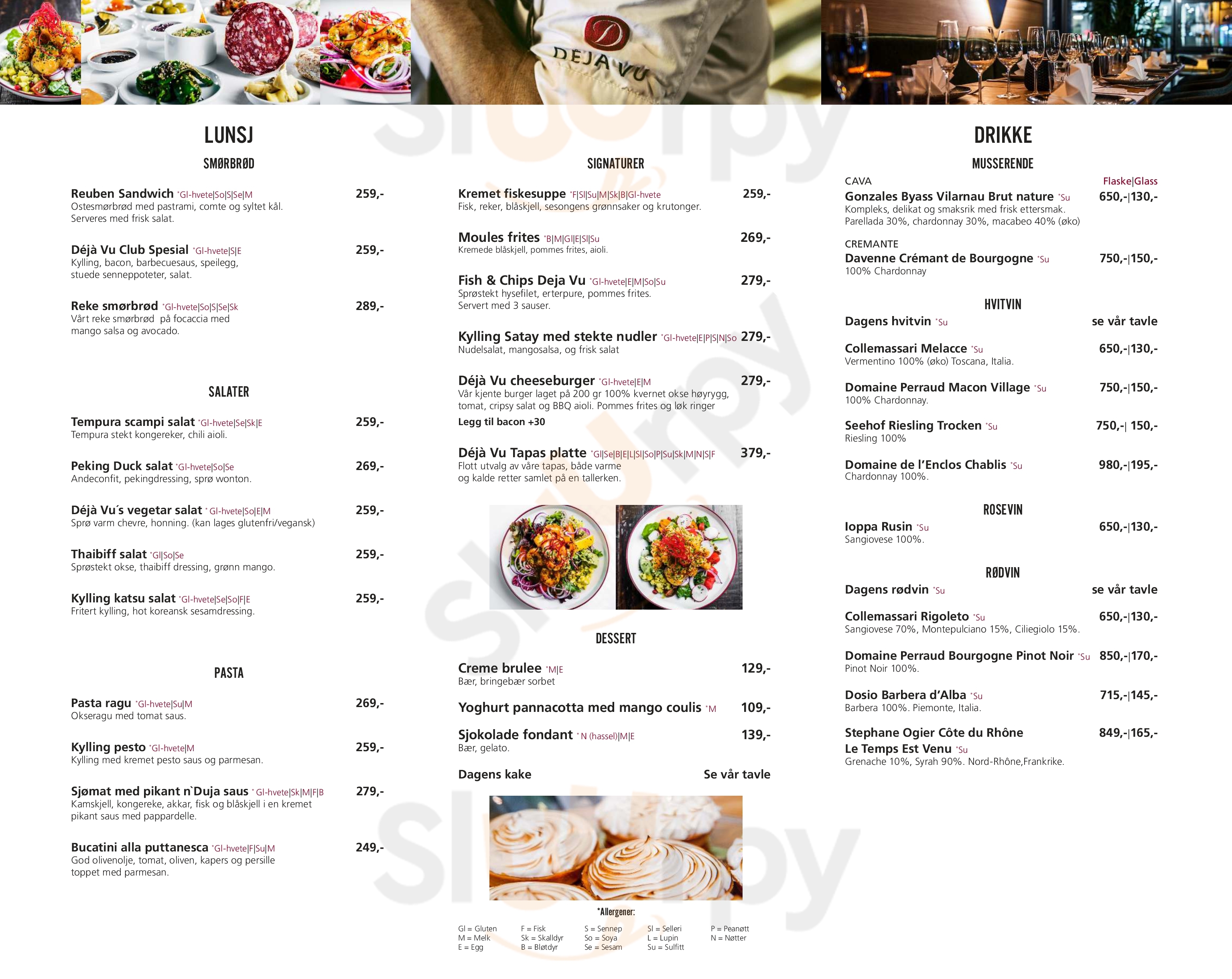 Main Menu - Deja Vu Delikatesser