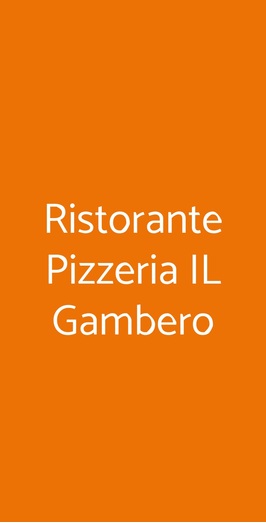 Ristorante Pizzeria Il Gambero, Gassino Torinese