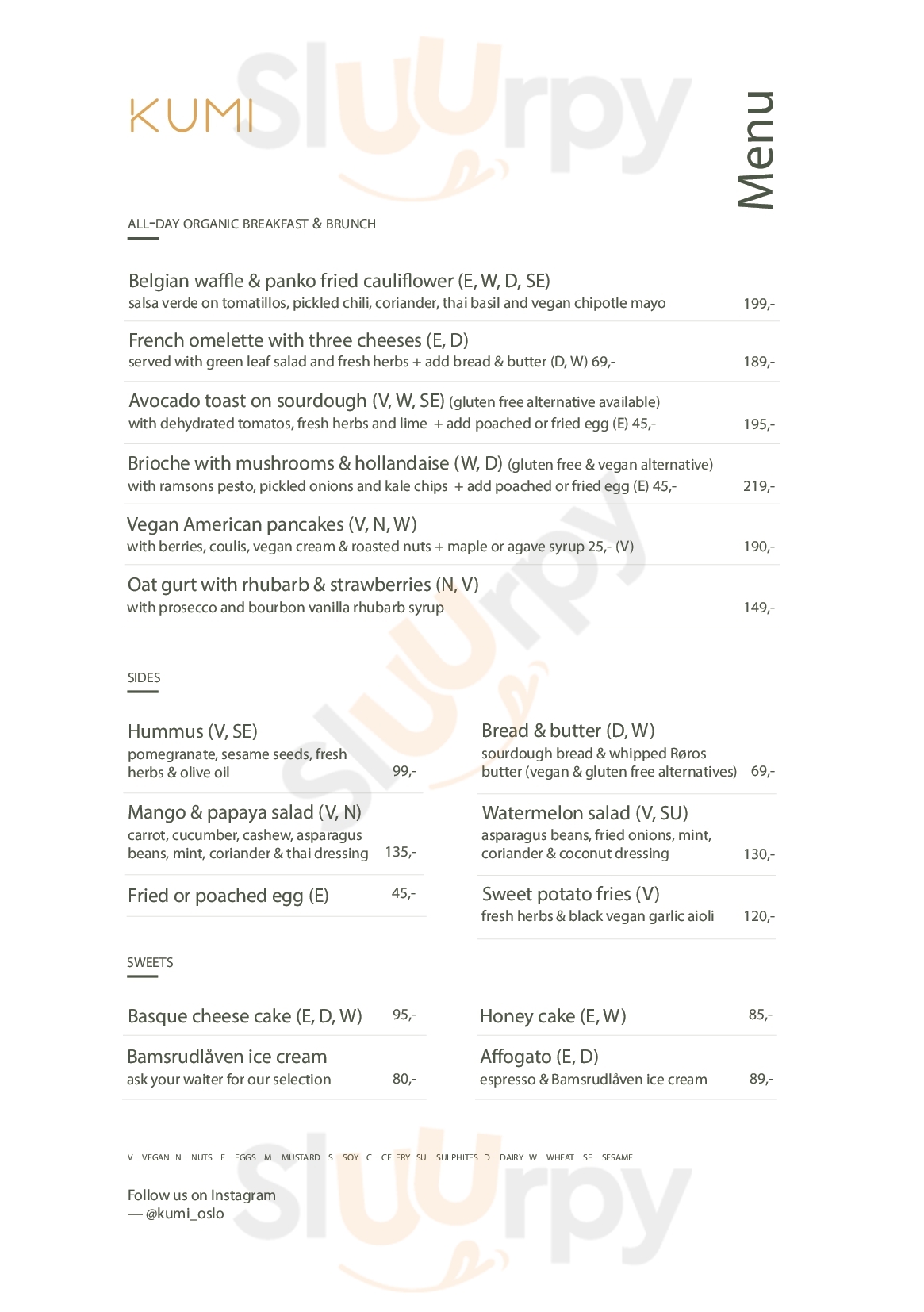 Kumi Oslo Menu - 1