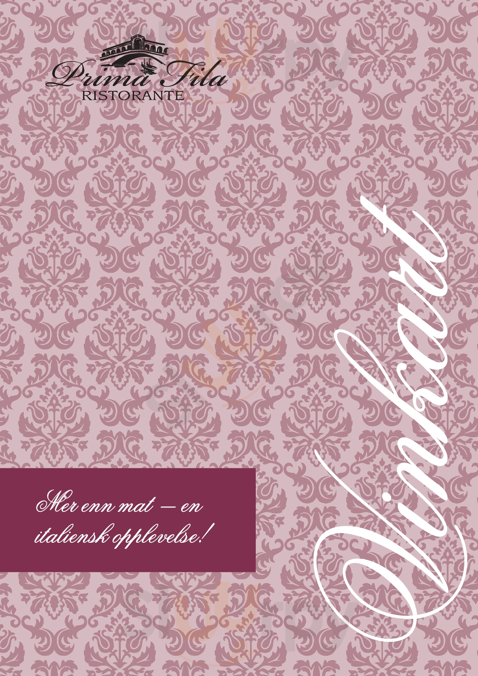 Prima Fila Oslo Menu - 1