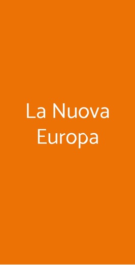 La Nuova Europa, Balangero