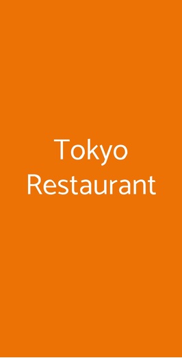 Tokyo Restaurant, Torino