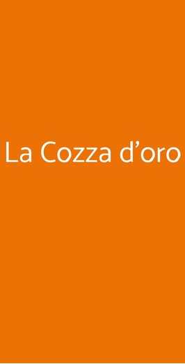 La Cozza D'oro, Augusta