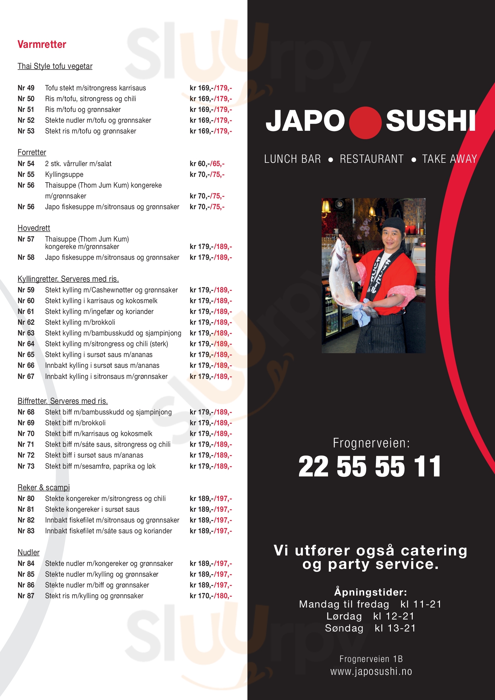 Japo Sushi Oslo Menu - 1