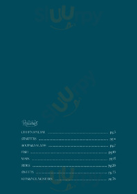 Pescarus Restaurant menu