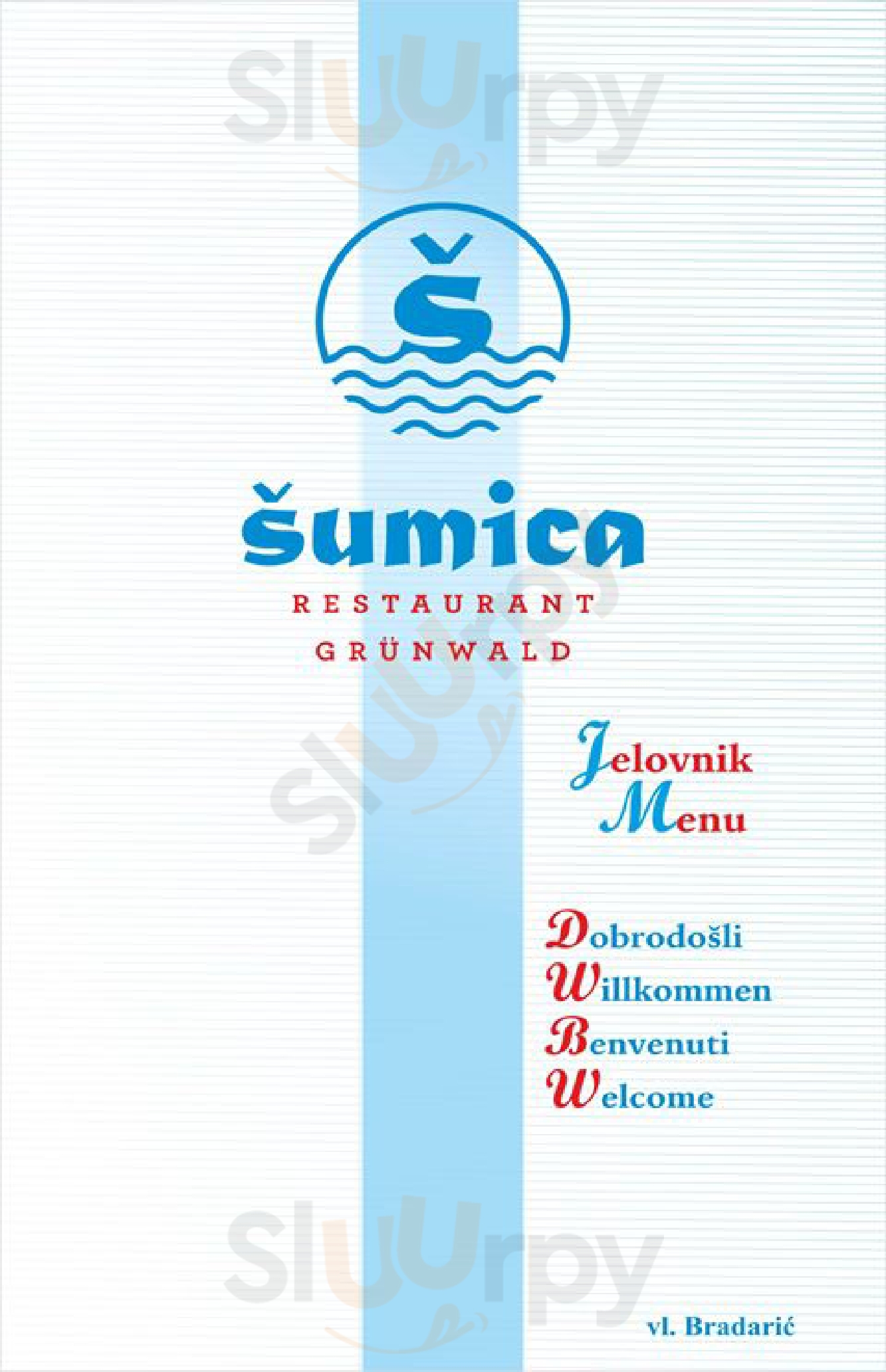 Sumica Restaurant Grunwald Split Menu - 1