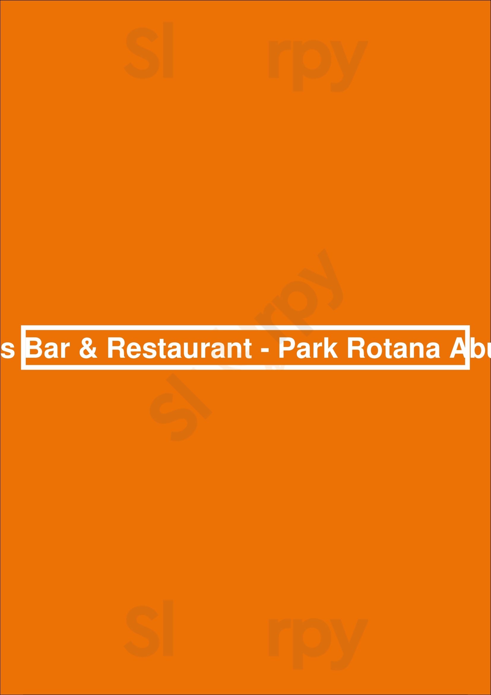 ‪cooper's Bar & Restaurant - Park Rotana Abu Dhabi‬ أبو ظبي Menu - 1