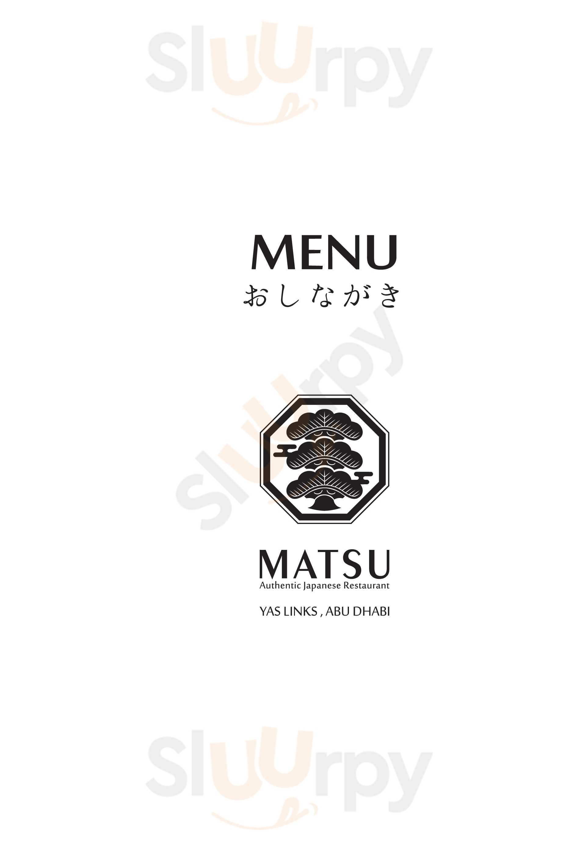 ‪matsu - Japanese Restaurant‬ أبو ظبي Menu - 1