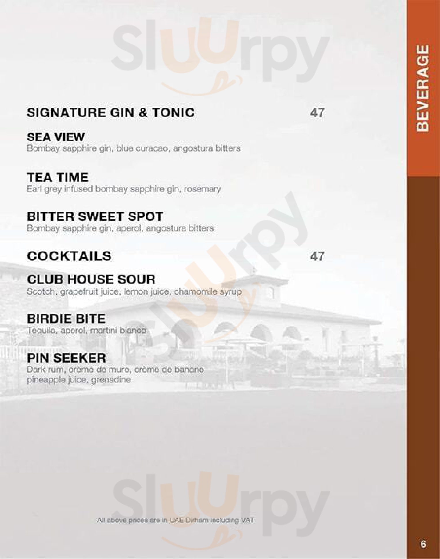 hawksbill Restaurant menù, أبو ظبي - Main Menu | Sluurpy