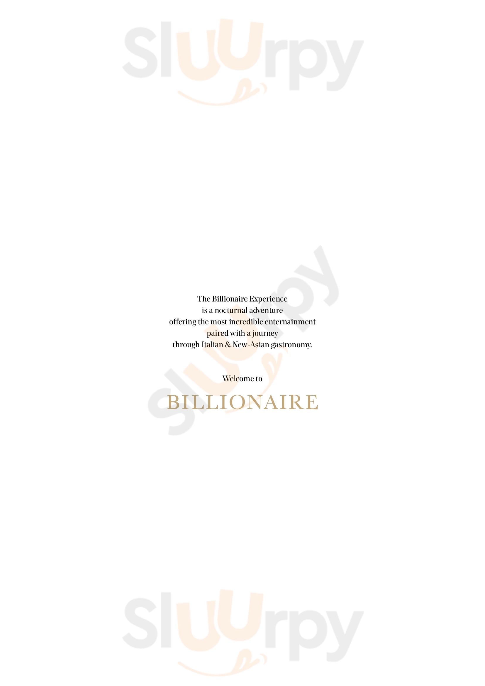 ‪billionaire Dubai‬ دُبي Menu - 1